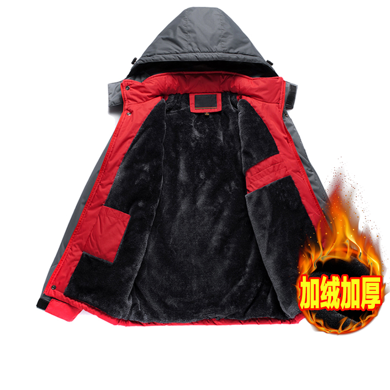 棉服冲锋衣保暖冬季加绒加厚