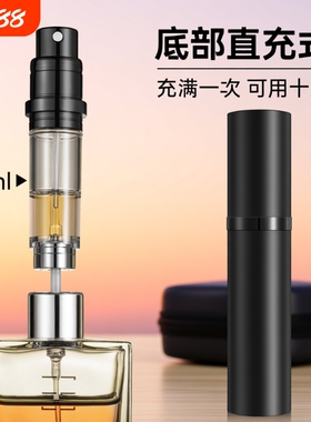 黑鸦香水分装瓶便携式高端底部分装抽取器大牌小样的空瓶迷你旅行