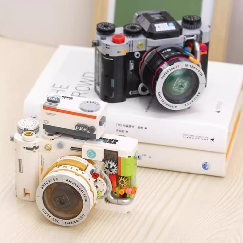 【清仓】经典复古单反照相机积木