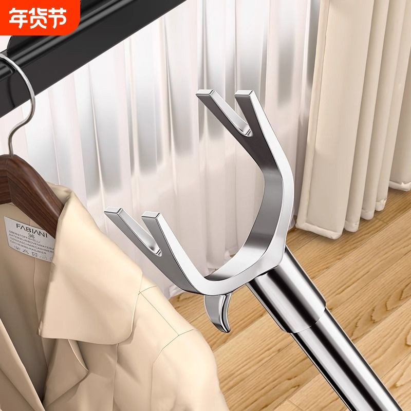 撑衣杆家用晾衣杆可伸缩不锈钢晒衣杆丫衣叉挑挂凉衣捍衣架铝合金,收纳整理,衣叉,淘宝优惠券,粉丝福利购,淘宝优惠卷