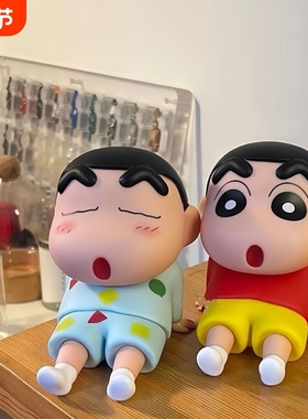 稳固支撑蜡笔小新手办睡袍装饰摆件野原新之助模型桌面摆件款新品