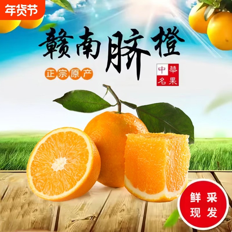 江西赣南脐橙新鲜当季水果橙子正宗冰糖橙产地直发年货节