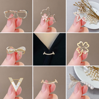 胸针防走光扣别针防走光胸口神器高级感轻奢小众胸花小胸针樱花