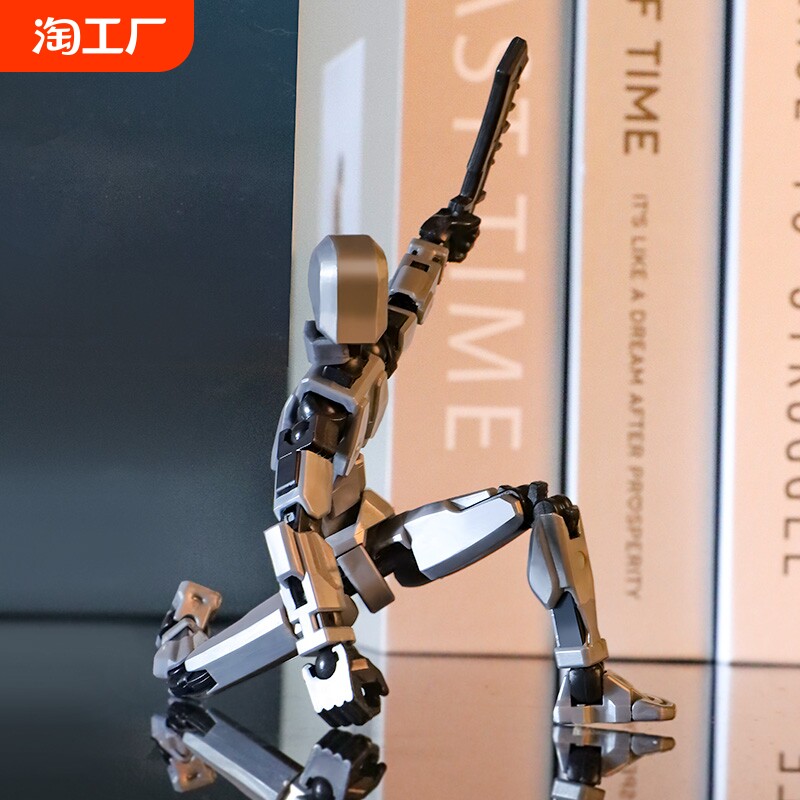 다관절 이동식 인형 그림 로봇 변형 3세대 럭키 13 모델 장식 3D 장난감 조인트 맨