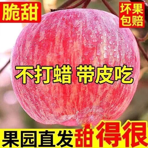 正宗苹果红富士孕妇当季新鲜水果冰糖心整箱批发脆甜现摘好吃大果