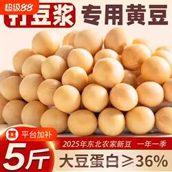 新黄豆农家自种非转基因东北黑龙江大豆生豆芽打豆浆专用豆子新豆