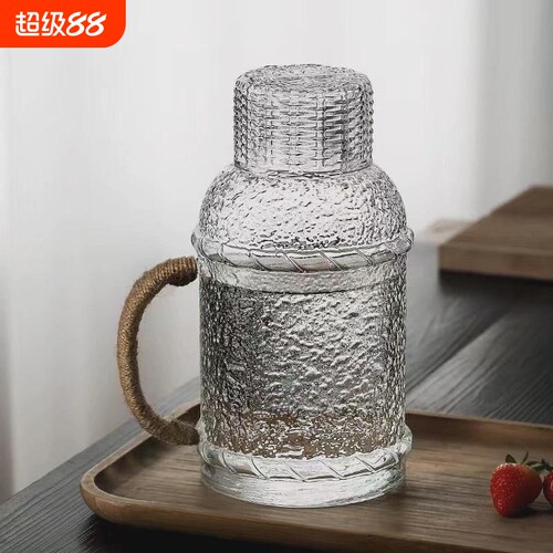 高硼硅耐高温麻绳壶冷水壶泡茶