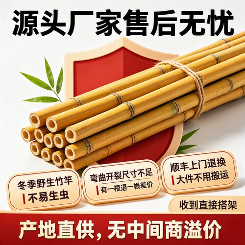 竹竿菜园搭架子篱栏|万人加购