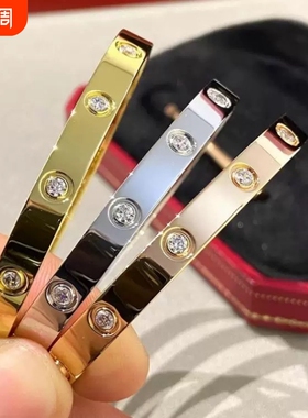 love手镯轻奢不掉色螺丝情侣款