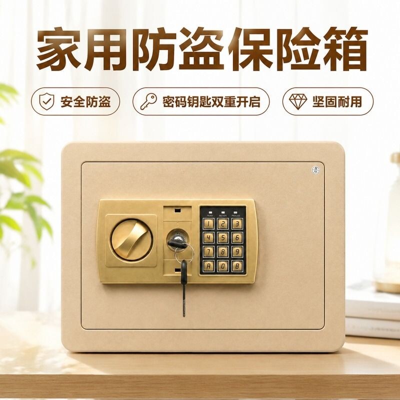 全钢保险柜存钱罐电子密码