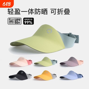 焦下焦防晒帽儿童2026新款夏季轻盈防紫外线男女童空顶遮阳太阳帽