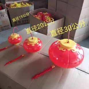 红灯笼LED亚克力新年喜庆装饰户外城市亮化防水红灯笼中国结