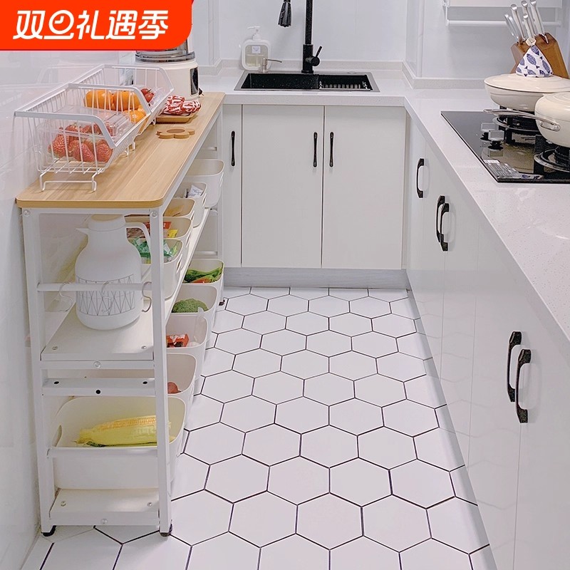 厨房桌子切菜桌微波炉置物架落地式烤箱收纳柜储物台柜子多层架子