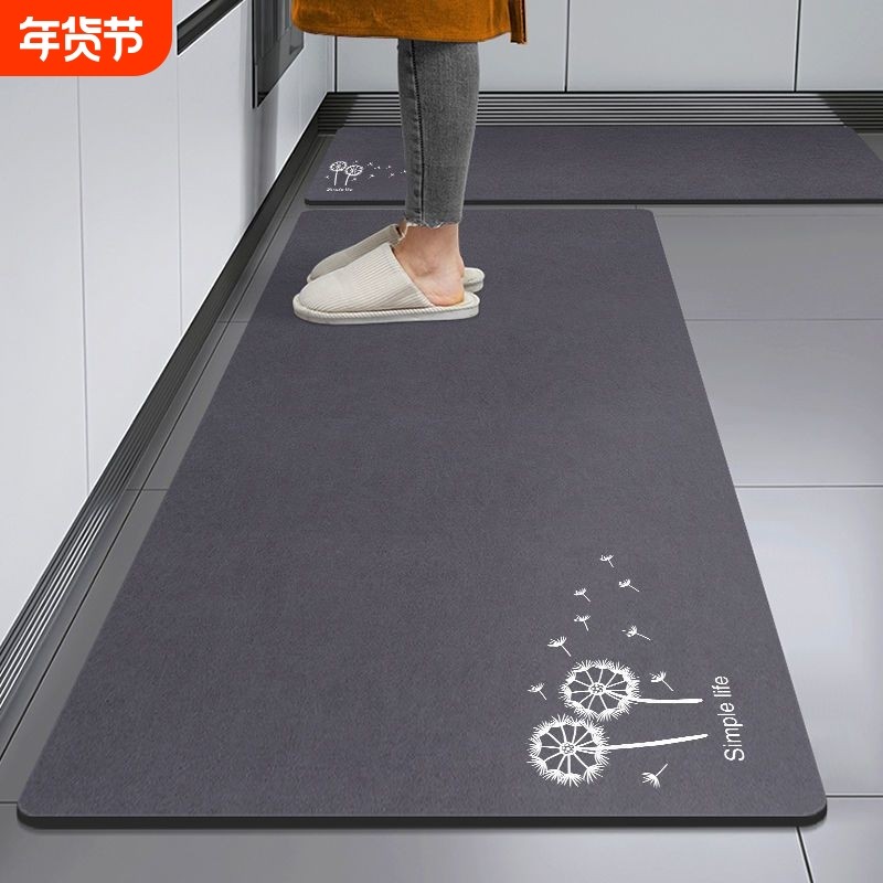 厨房地垫地毯垫专用脚垫硅藻泥可擦免洗吸水厨房防滑防油耐脏脚垫,居家布艺,厨房地垫,淘宝优惠券,粉丝福利购,淘宝优惠卷