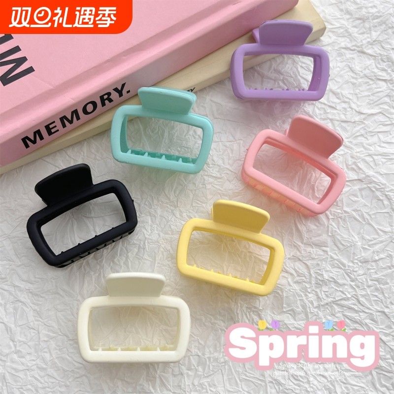 方形抓夹发夹女小号半扎发后脑勺短发过渡期神器鲨鱼夹发量少头饰