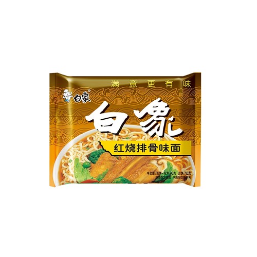 白象红烧排骨味面76g