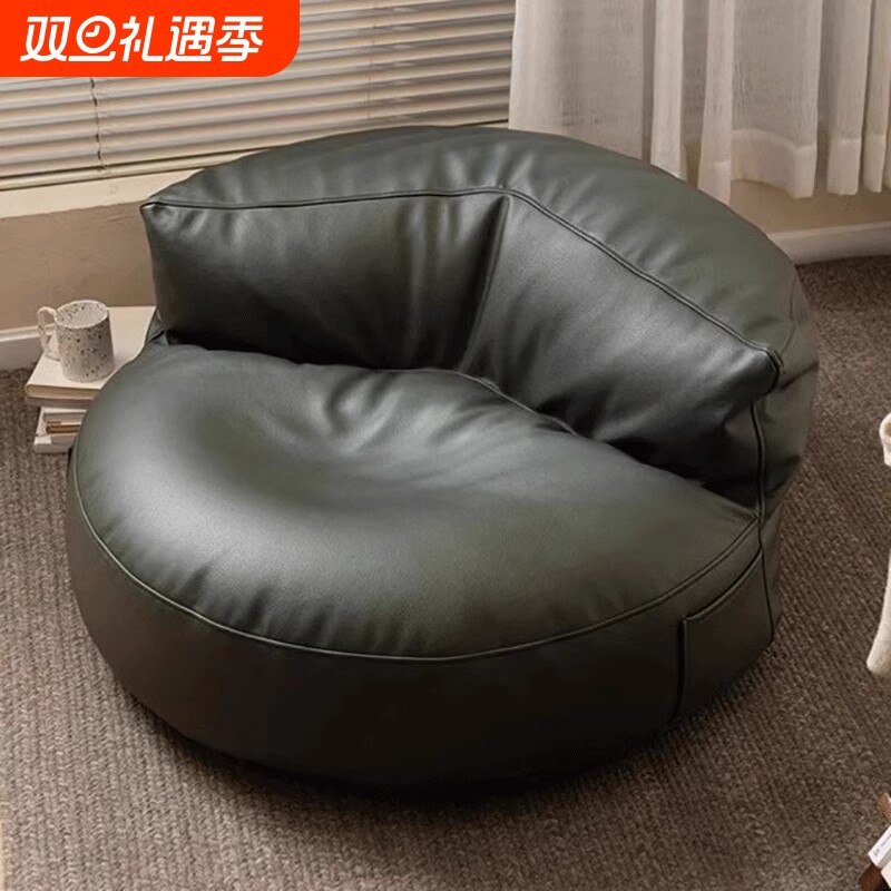 懒人沙发阳台小户型可睡榻榻米坐垫卧室可躺黑色单人沙发椅子靠背