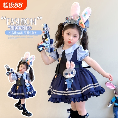 女童朱迪洛丽塔连衣裙短袖全套