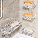 沥水家用高档双层香皂盒卫生间香皂置物架浴室 免打孔肥皂盒壁挂式