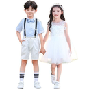 幼儿园演出服女童蓬蓬纱裙男童礼服六一儿童节班服毕业表演服亮片