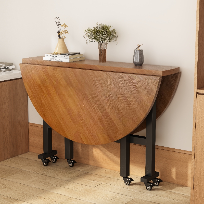 折叠桌可移动简易餐桌饭桌家用小户型折叠大圆桌聚餐桌子阳台露营