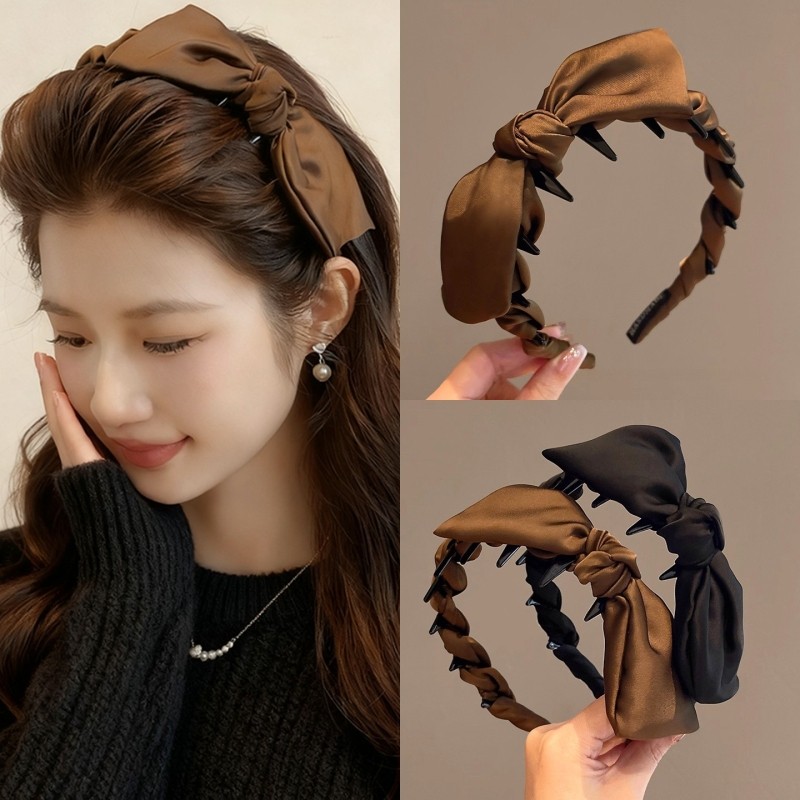 秋冬蝴蝶结发箍女高颅顶2025新款日常外戴发带洗脸头箍压发卡头饰