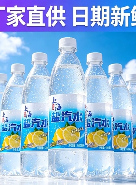 盐汽水柠檬味24瓶整箱特价夏季补水解渴无糖运动碳酸饮料好喝
