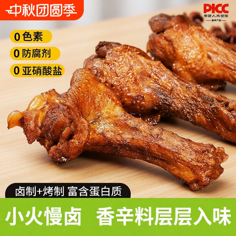 董小妹卤味鸭翅根小腿开袋即食小包装解馋辣味麻辣鸭肉休闲小零食图片