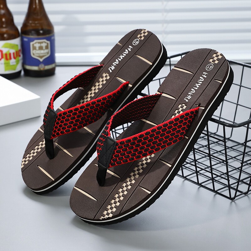 海峡虎人字拖男夏季新款防滑耐磨轻便速干柔韧时尚百搭沙滩鞋男