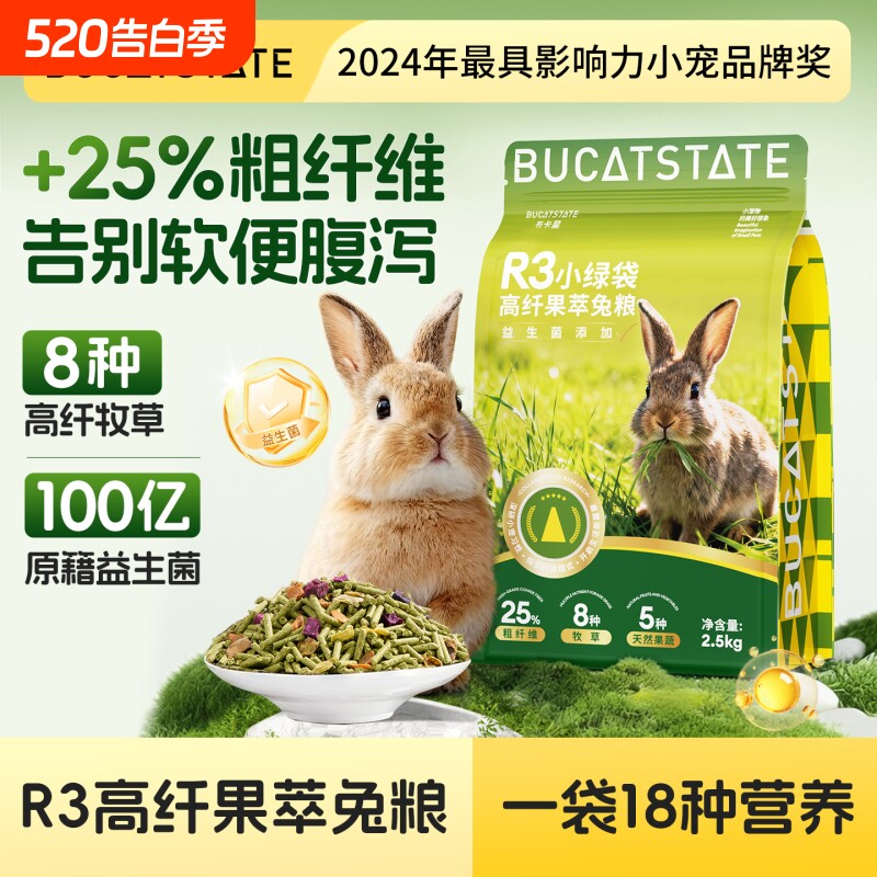 兔粮兔饲料兔子饲料成兔粮侏儒兔提摩西草老年专用粮营养食物高纤