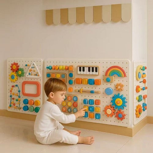 宝宝玩具忙碌板洞洞板diy配件