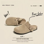 勃肯鞋女鞋2025新款百搭外穿单鞋懒人一脚蹬包头拖鞋穆勒半拖平底