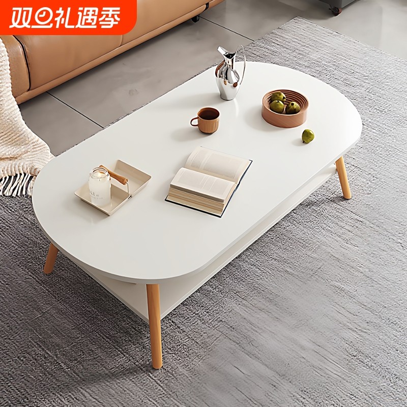 奶油风茶几小户型客厅家用沙发茶桌简约现代出租屋用简易小桌子