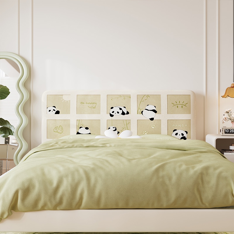 美世达奶油风床头套罩2025新款四季通用全包高端防尘罩套子防撞