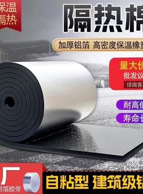 隔热棉耐高温阳光房隔热板自粘保温棉隔热材料防晒隔热膜铝箔防火