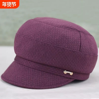 中老年人帽子妈妈鸭舌帽布帽老人