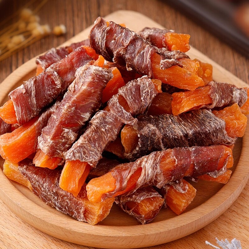 狗狗宠物零食鸭肉干绕红薯磨牙棒洁齿成幼犬泰迪小训练鸡肉鸡胸肉