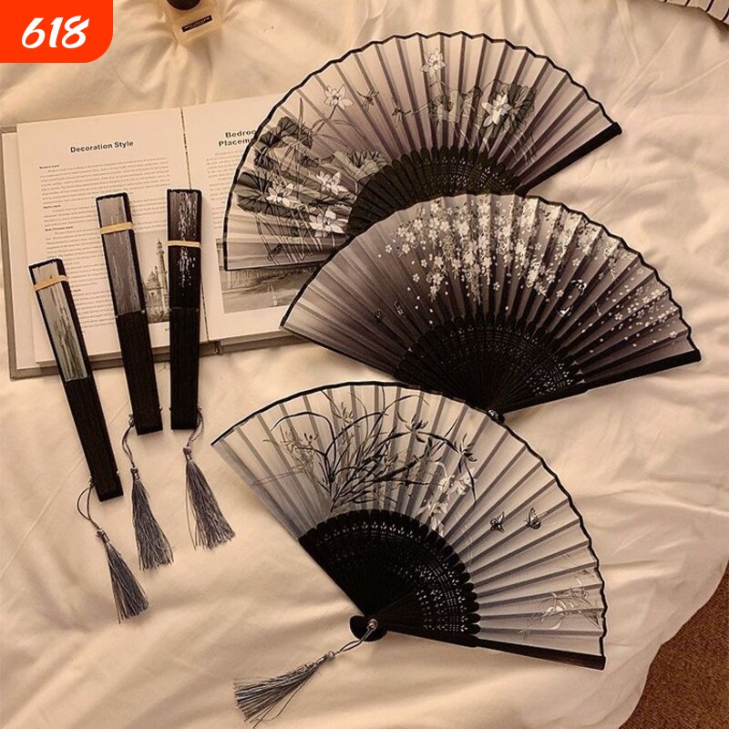古风扇子折扇中国风夏季复古流苏古风古典随身携带新中式古风折扇