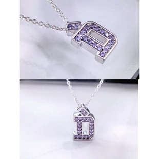 王鹤棣D.Desirable Eternal锆石项链原创小众新款应援周边锁骨链