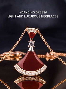 纯银小裙子项链女夏|160人收藏