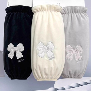 加宽加大羽绒服袖套套袖女秋冬办公室防脏学生上班护袖口袖头耐脏