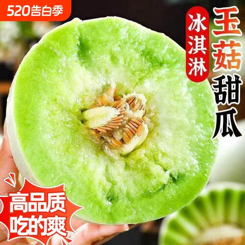 山东单县  玉菇甜瓜新鲜水果当季正宗冰淇淋蜜瓜香瓜羊角瓜