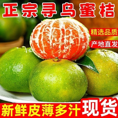 正宗江西赣南蜜桔寻乌蜜桔青皮薄酸甜桔子无籽蜜橘子新鲜孕妇水果