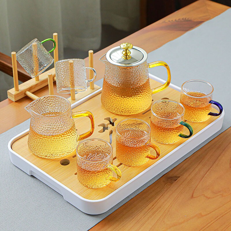 玻璃套装家用客厅办公泡茶耐高温功夫茶杯茶壶过滤泡茶器喝茶
