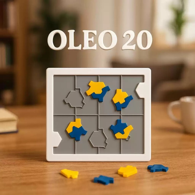 OLE 20块拼图10级Yuu Asaka超难烧脑方块亚克力拼图puzzle