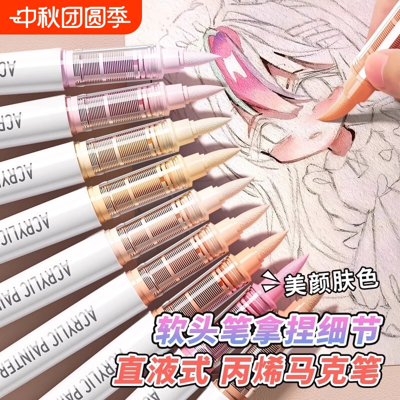 【专业级绘画】直液式丙烯马克笔图片