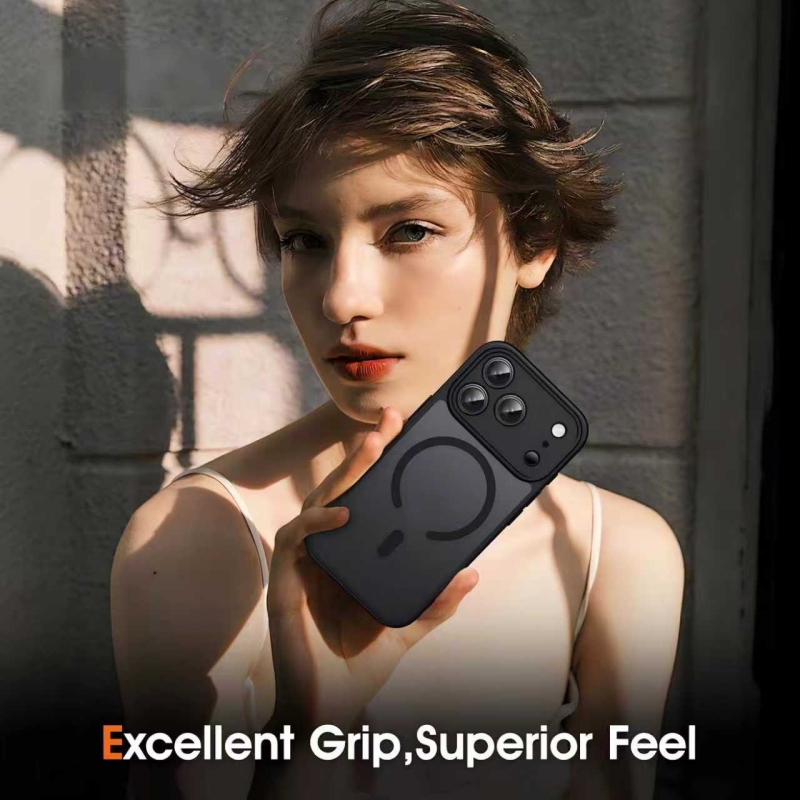 iphone15pro手机壳16肤感磨砂15plus适用苹果14ProMax简约防摔