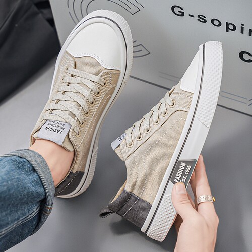 老北京布鞋男士帆布鞋男款回力板鞋透气百搭休闲鞋46特大码47低帮