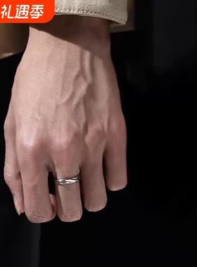 莫比乌斯环自律戒指男潮高级感