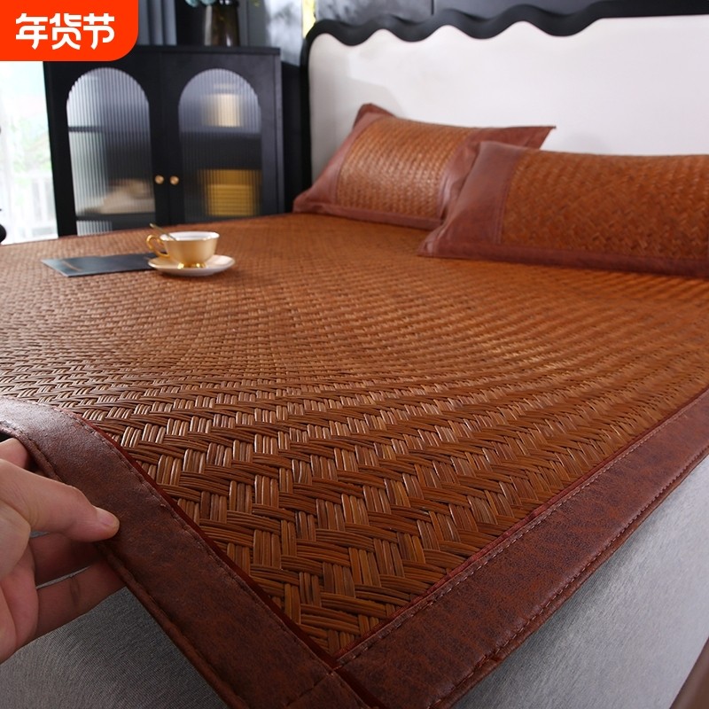 手工编织野山真藤席野生正宗凉席单双人床席可水洗夏天植物原藤席